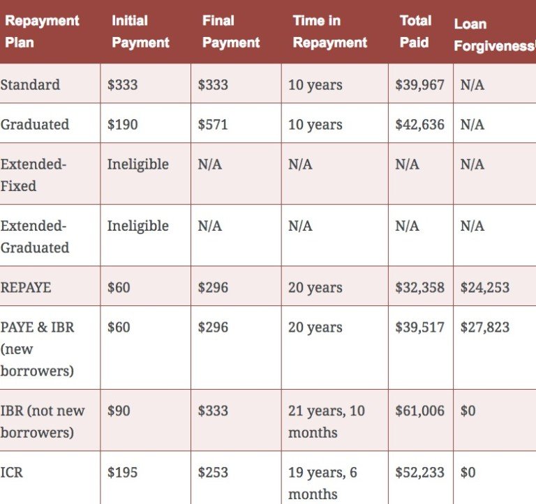 Summary Of Student Loan Repayment Plans For 2020 GoldenFS