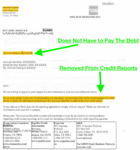 Debt Validation Letter (Template)